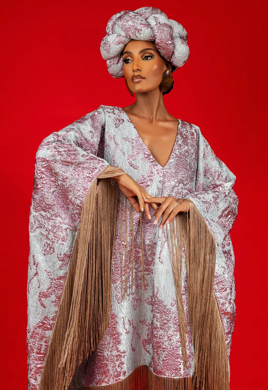 CAFTAN SIGNATURE JACQUARD ROSE