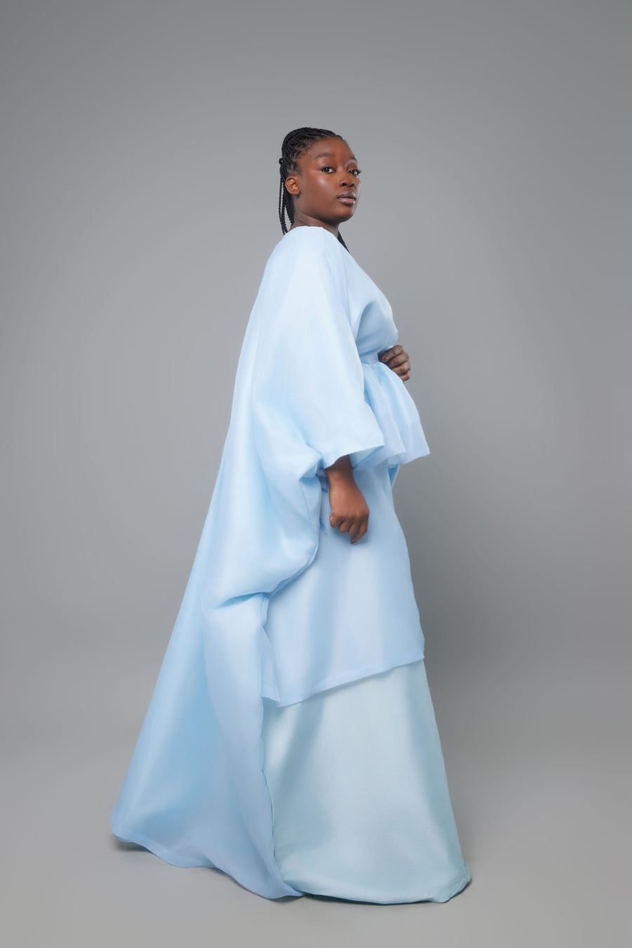 BOUBOU ORGANZA BLEU