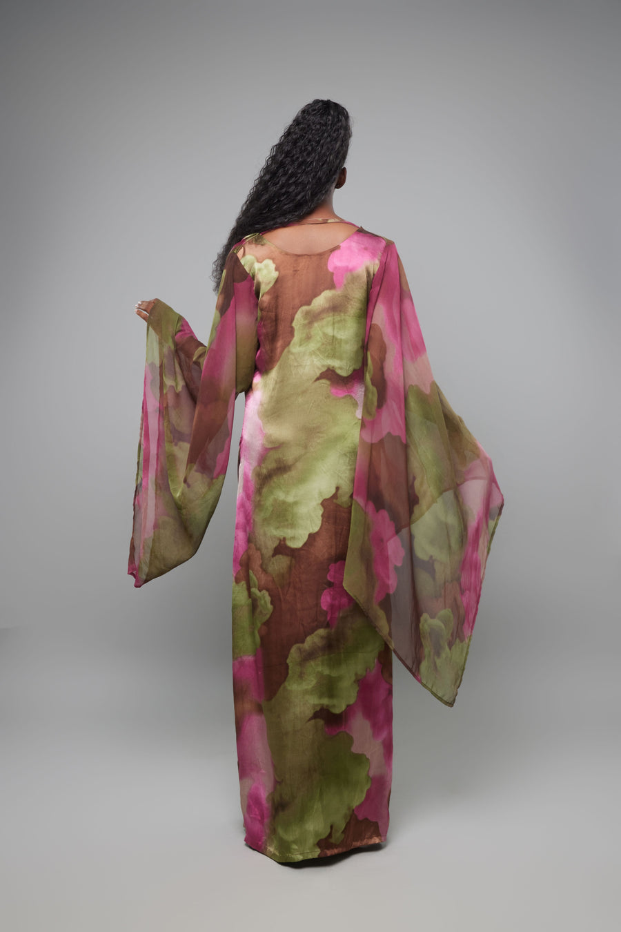 ROBE DARLA ROSE VERT