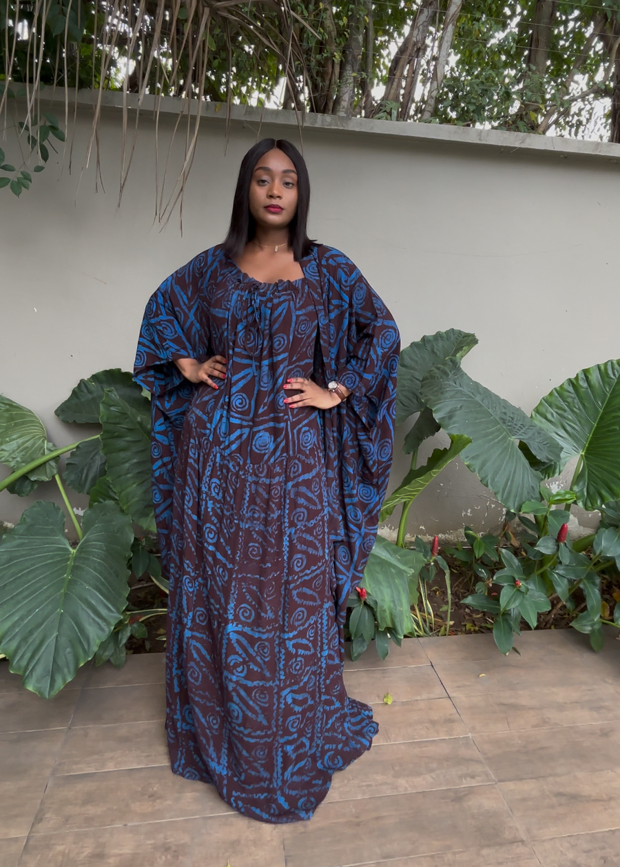 ENSEMBLE JACKIE MARRON BLEU