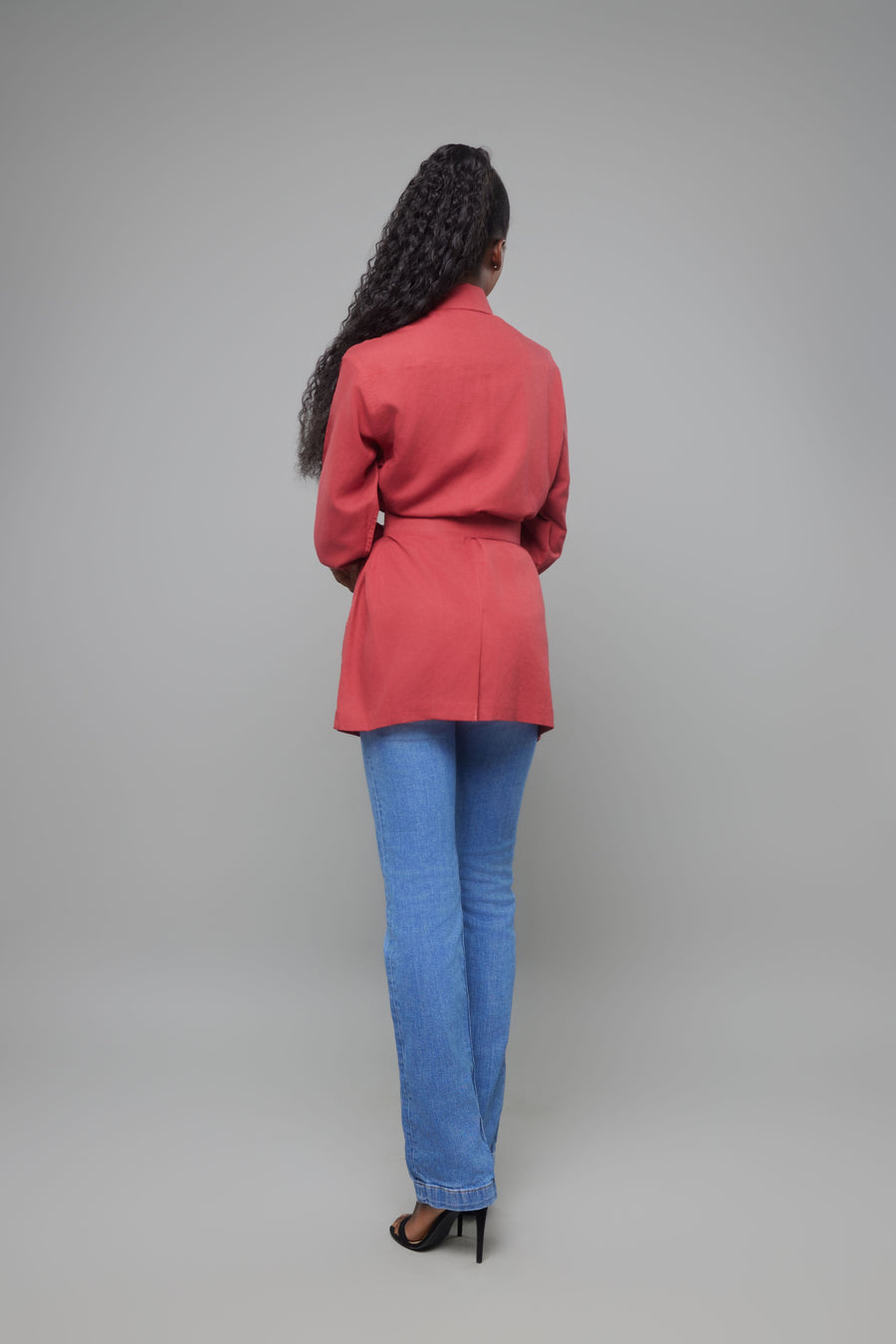 CHEMISE 4 POCHES ROUGE