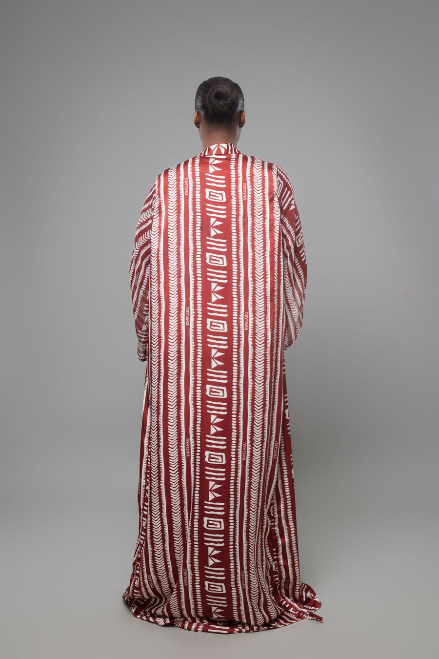 ENSEMBLE KIMONO KWELAKU MONOGRAM ROUGE