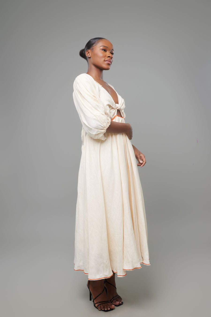 ROBE EN LIN CORA BEIGE