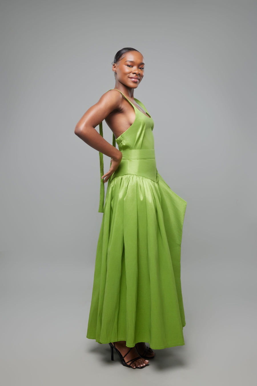 ENSEMBLE JUPE TAFTA VERT