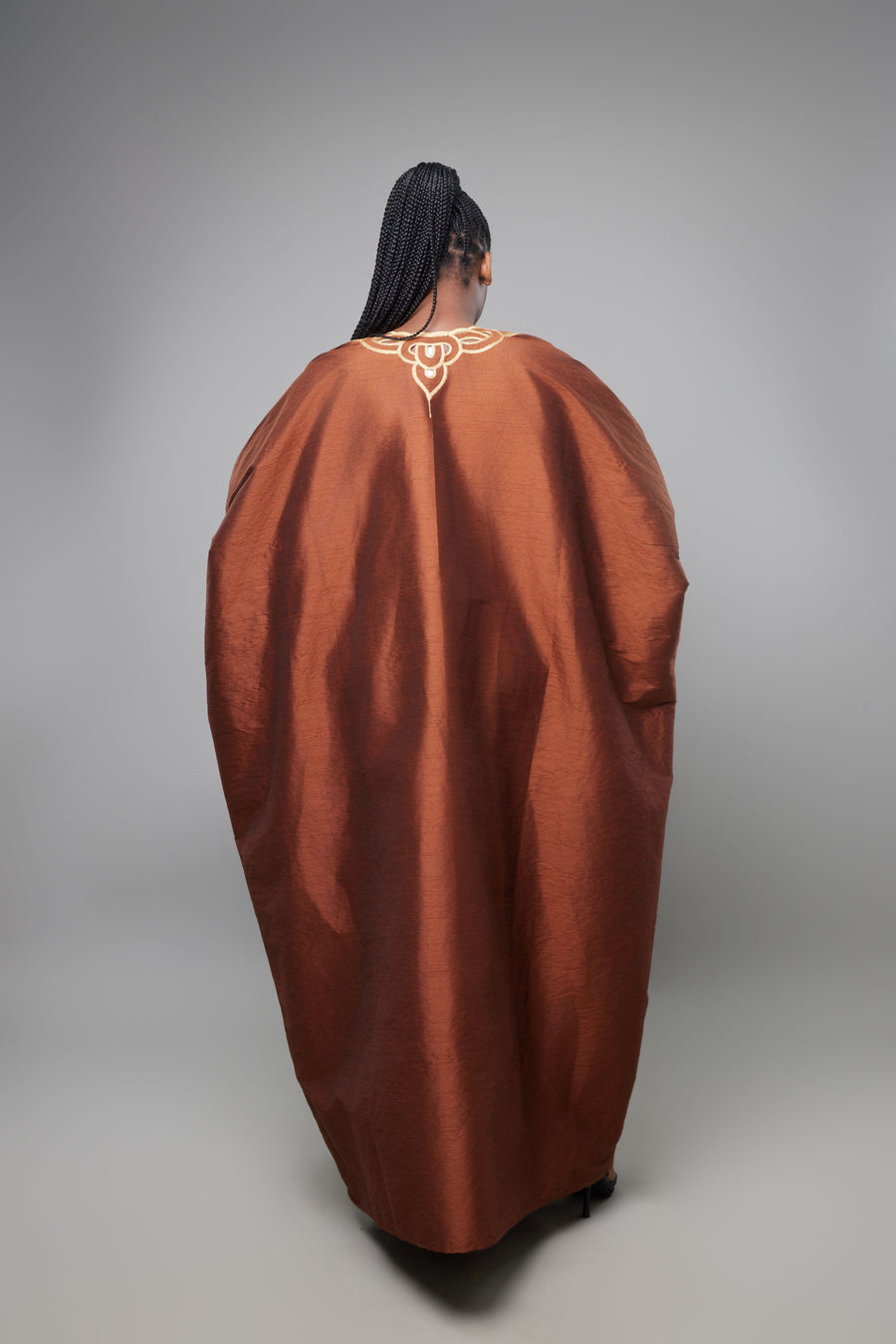 BOUBOU BRODE TAFFETAS TERRACOTTA