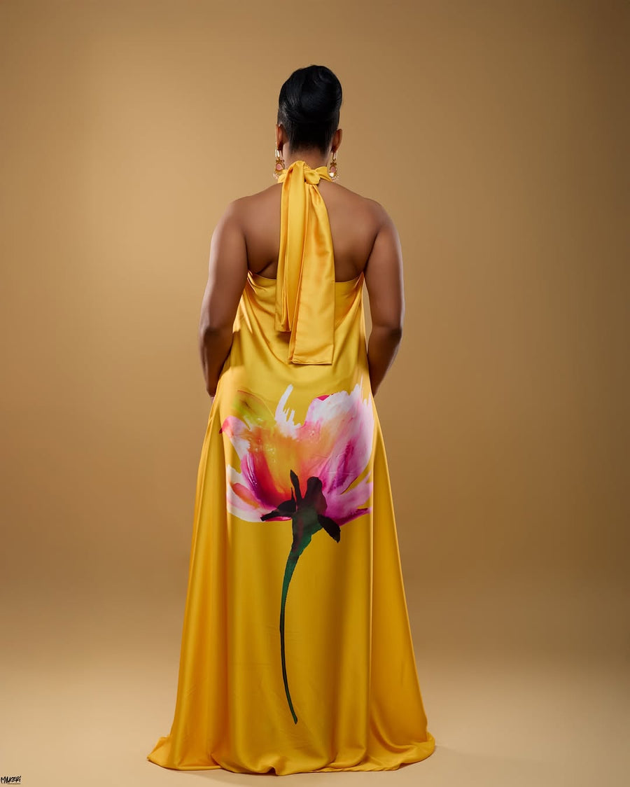 ROBE IMPRIME NADOUCHKA JAUNE