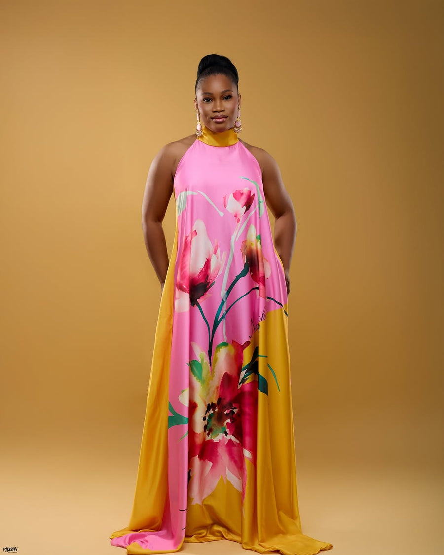 ROBE IMPRIME NADOUCHKA JAUNE