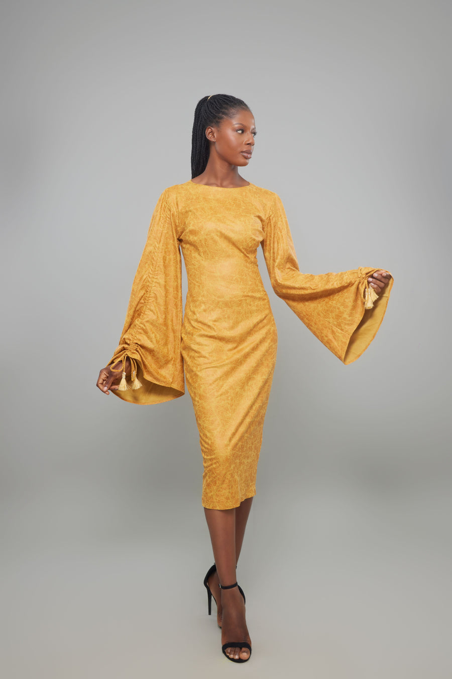 ROBE SARI JAUNE