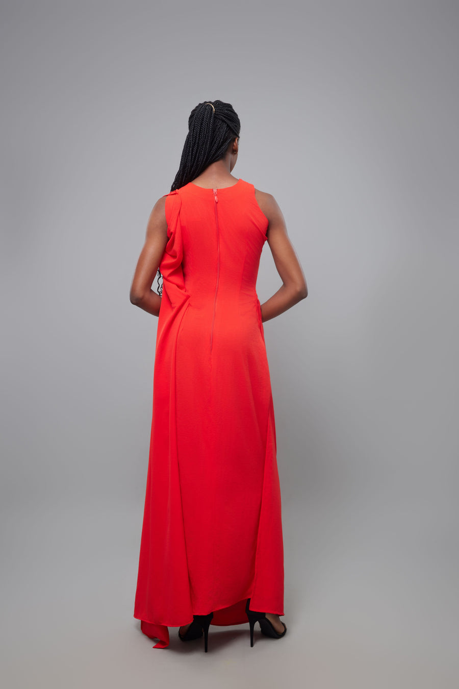 ROBE FIASSI ROUGE