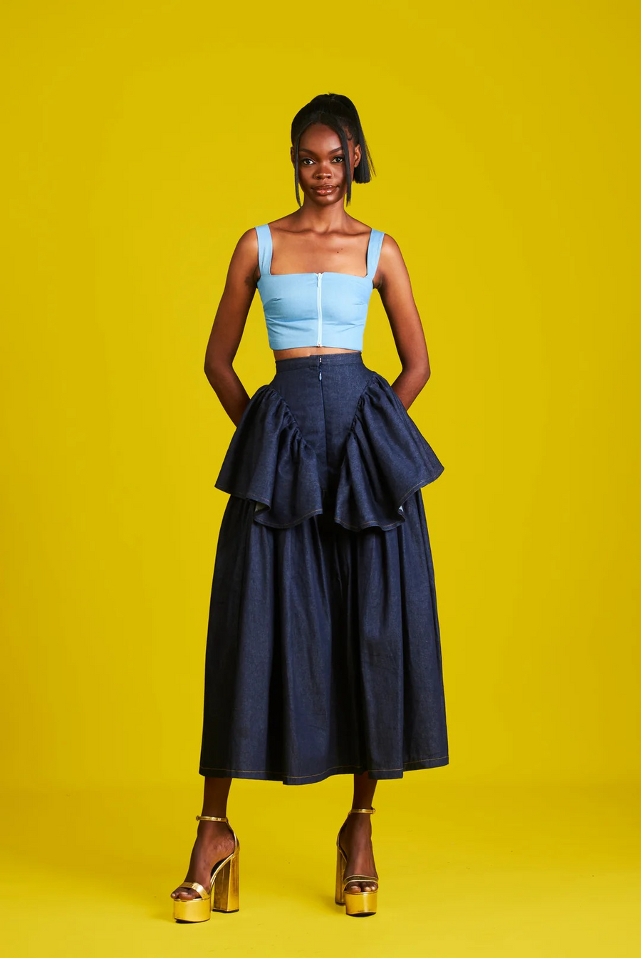 TOP JODI BLEU MARINE