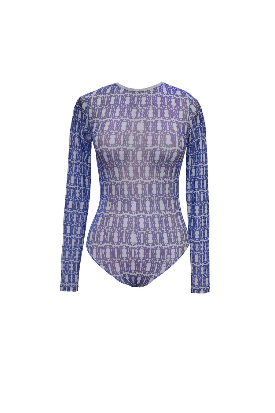 BODYSUIT TULIP MESH BLEU